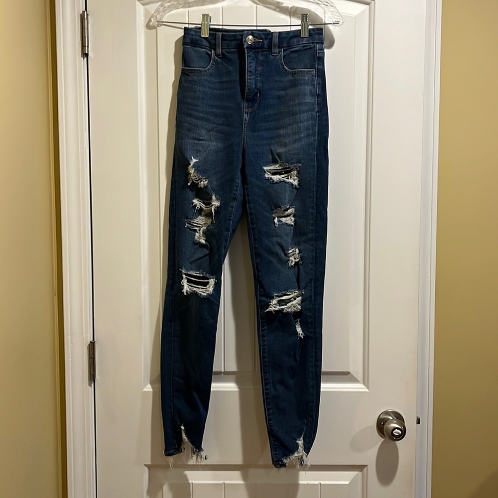 American Eagle curvy super hi-rise jegging size 2